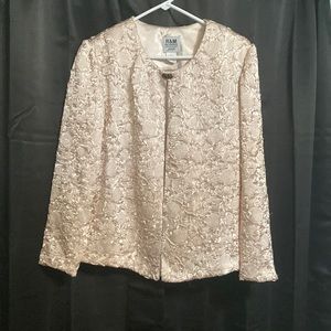 R&M Richards cream colored dress shirt